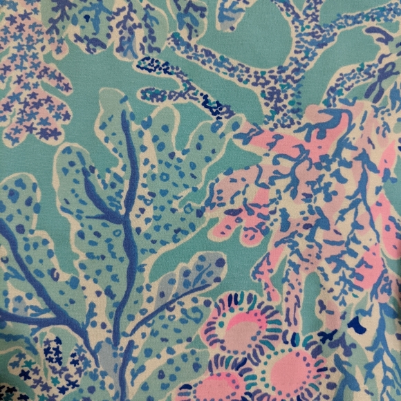 EUC! Lilly Pulitzer Callahan Knit Shorts Blue Ibiza Now You Sea Me Size 4 - Picture 2 of 11